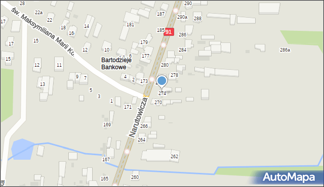 Radomsko, Narutowicza Gabriela, 274, mapa Radomsko