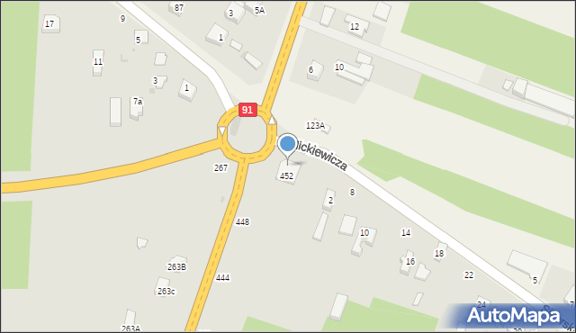 Radomsko, Narutowicza Gabriela, 454, mapa Radomsko