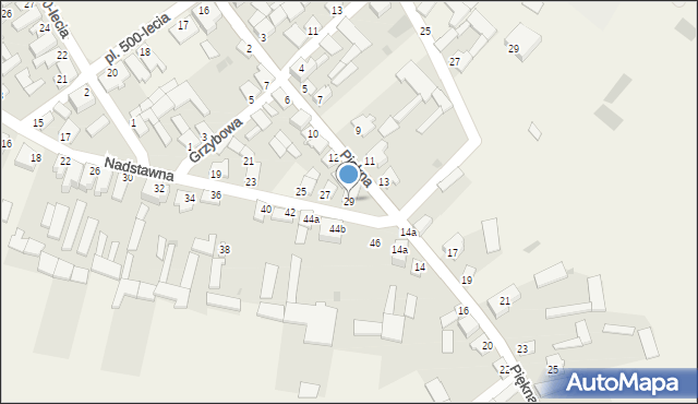 Radziłów, Nadstawna, 29, mapa Radziłów