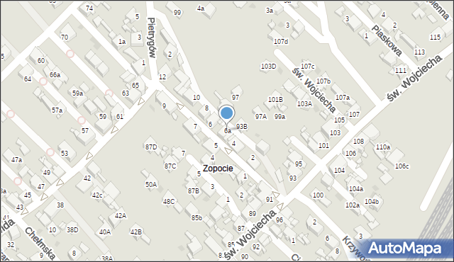 Radzionków, Nakielska, 6a, mapa Radzionków