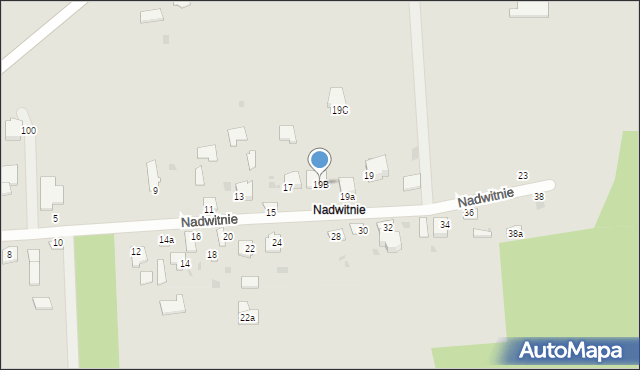 Radzyń Podlaski, Nadwitnie, 19B, mapa Radzyń Podlaski