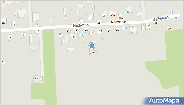 Radzyń Podlaski, Nadwitnie, 22a, mapa Radzyń Podlaski