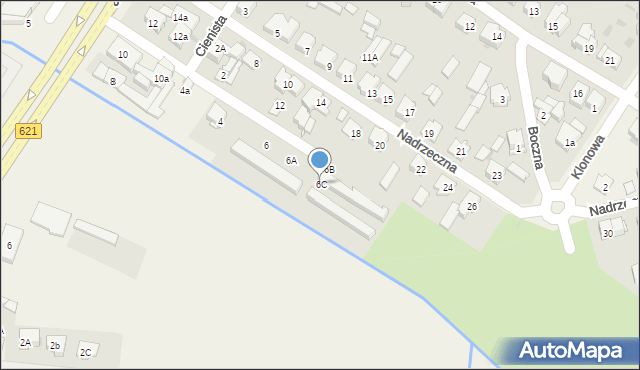 Raszyn, Nadrzeczna, 6C, mapa Raszyn