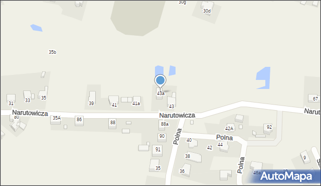 Rogoźnik, Narutowicza Gabriela, 43a, mapa Rogoźnik