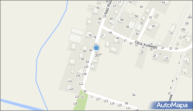 Rudawa, Nad Rudawką, 29, mapa Rudawa