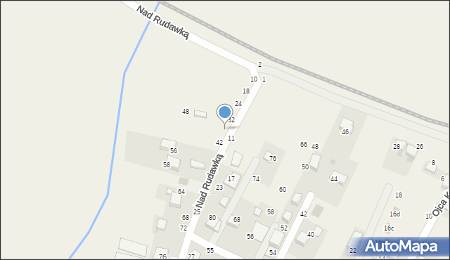 Rudawa, Nad Rudawką, 36, mapa Rudawa