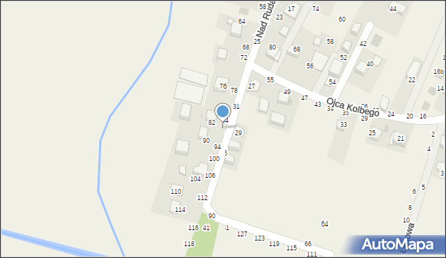 Rudawa, Nad Rudawką, 86, mapa Rudawa