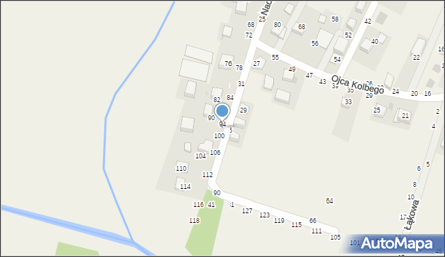 Rudawa, Nad Rudawką, 96, mapa Rudawa