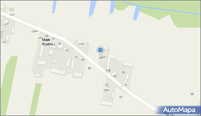 Rudno, Na Wspólnej, 100, mapa Rudno