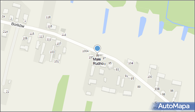 Rudno, Na Wspólnej, 99, mapa Rudno