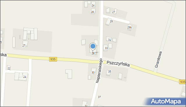 Rudziczka, Napieralskiego Adama, 28, mapa Rudziczka