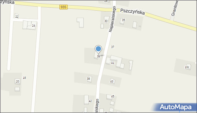 Rudziczka, Napieralskiego Adama, 34, mapa Rudziczka