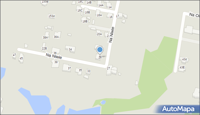 Rybnik, Na Niwie, 26, mapa Rybnika