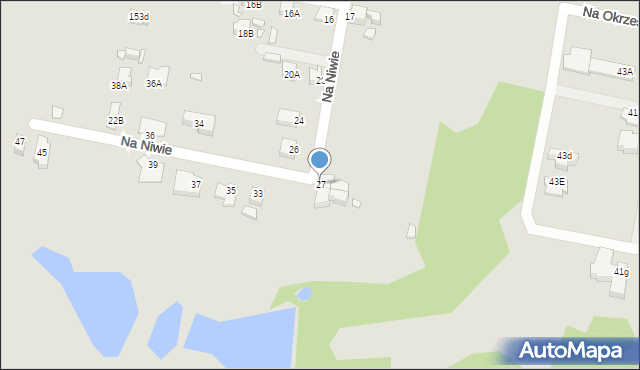 Rybnik, Na Niwie, 27, mapa Rybnika