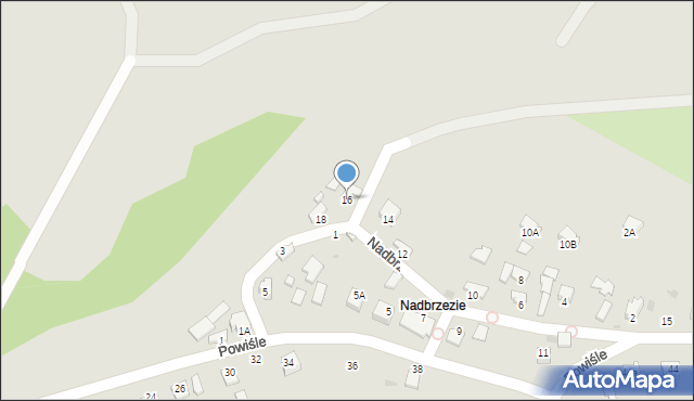 Sandomierz, Nadbrzeżna, 16, mapa Sandomierza