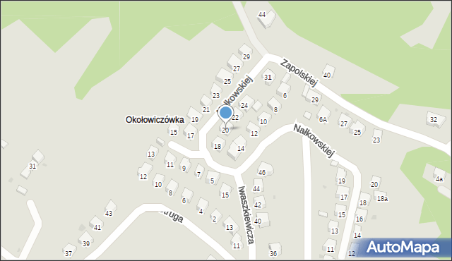 Sanok, Nałkowskiej Zofii, 20, mapa Sanok