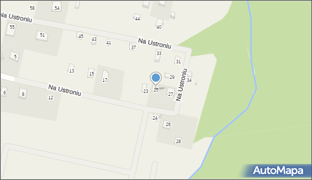 Sasino, Na Ustroniu, 25, mapa Sasino