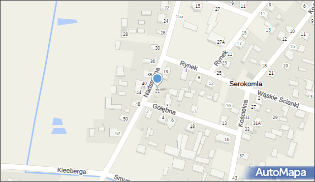 Serokomla, Nadstawna, 21, mapa Serokomla