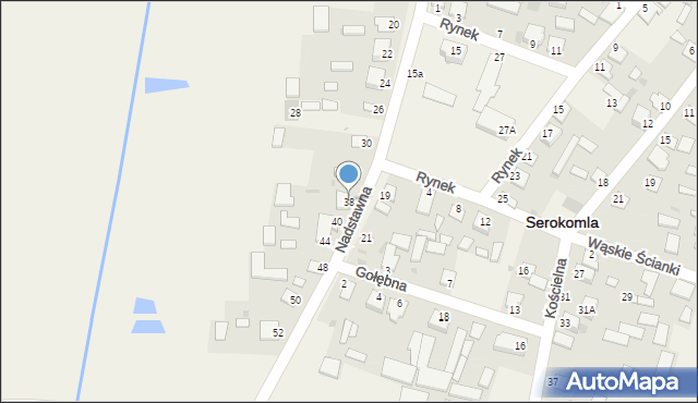 Serokomla, Nadstawna, 38, mapa Serokomla