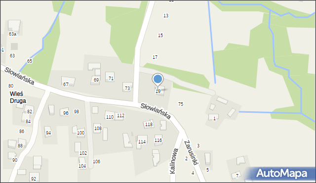 Siepraw, Na Grobli, 19, mapa Siepraw