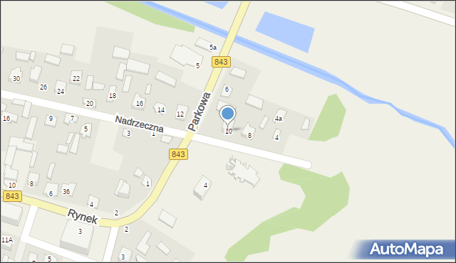 Skierbieszów, Nadrzeczna, 10, mapa Skierbieszów