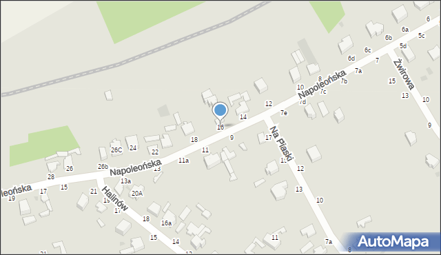 Skierniewice, Napoleońska, 16, mapa Skierniewic