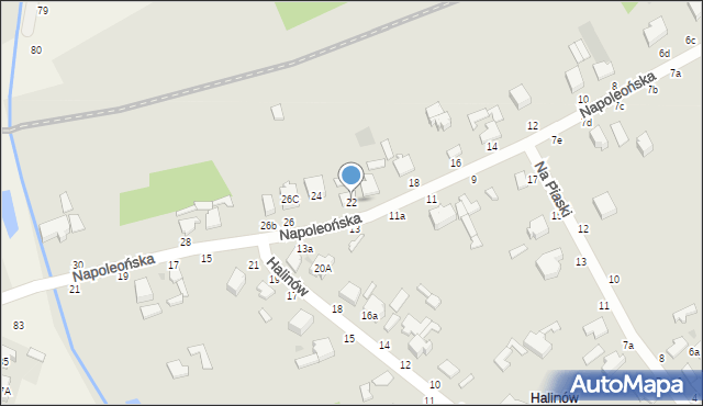 Skierniewice, Napoleońska, 22, mapa Skierniewic