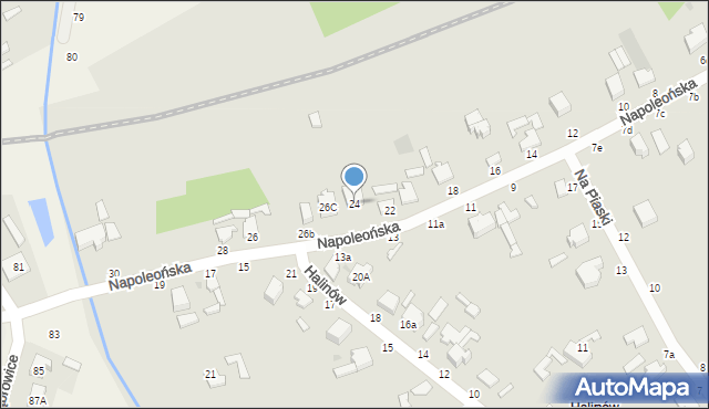 Skierniewice, Napoleońska, 24, mapa Skierniewic