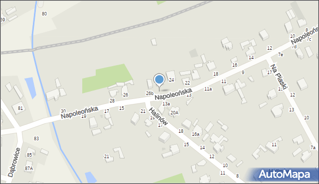 Skierniewice, Napoleońska, 26, mapa Skierniewic