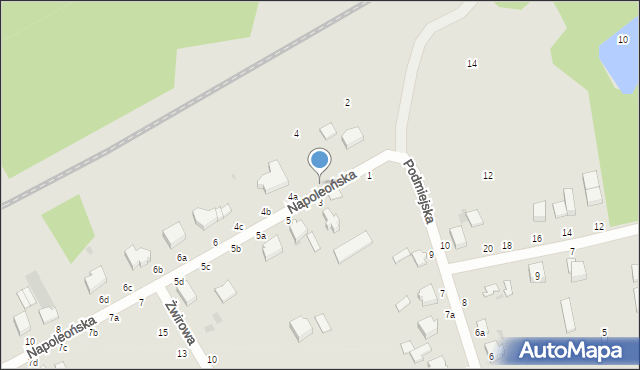 Skierniewice, Napoleońska, 4, mapa Skierniewic