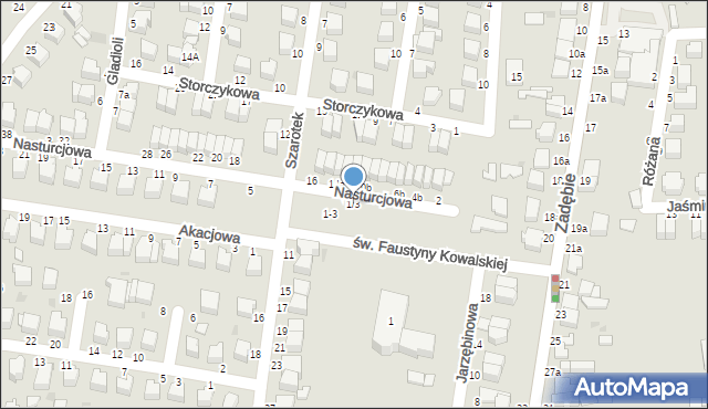 Skierniewice, Nasturcjowa, 1/3, mapa Skierniewic