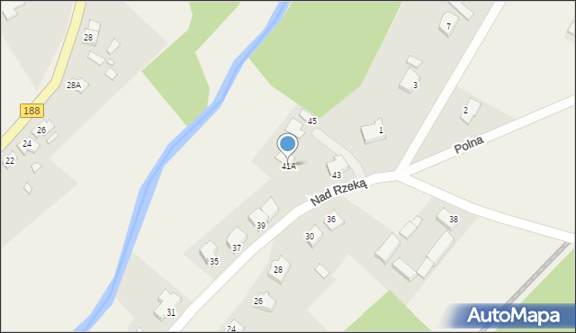 Skórka, Nad Rzeką, 41A, mapa Skórka