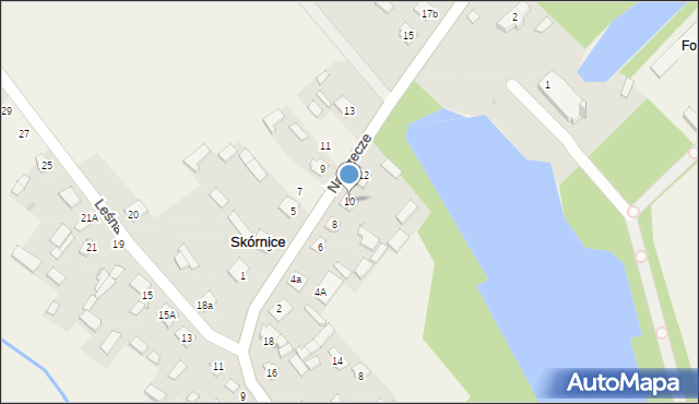 Skórnice, Nadrzecze, 10, mapa Skórnice