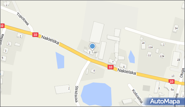 Ślesin, Nakielska, 5, mapa Ślesin