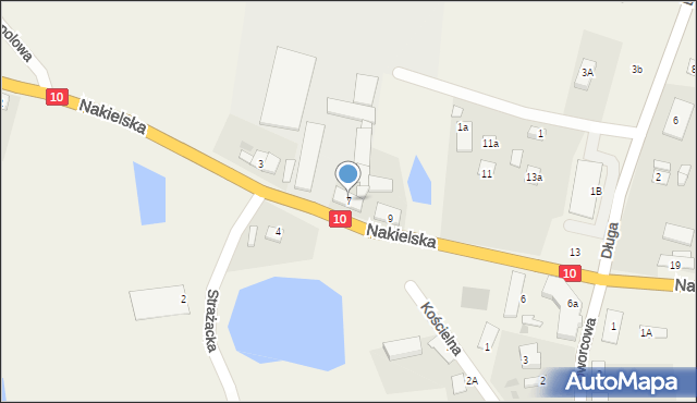 Ślesin, Nakielska, 7, mapa Ślesin