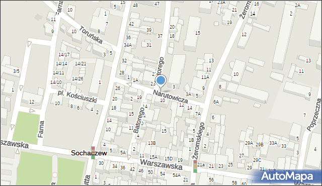 Sochaczew, Narutowicza Gabriela, 6, mapa Sochaczew