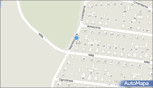 Sochocin, Napoleońska, 5, mapa Sochocin