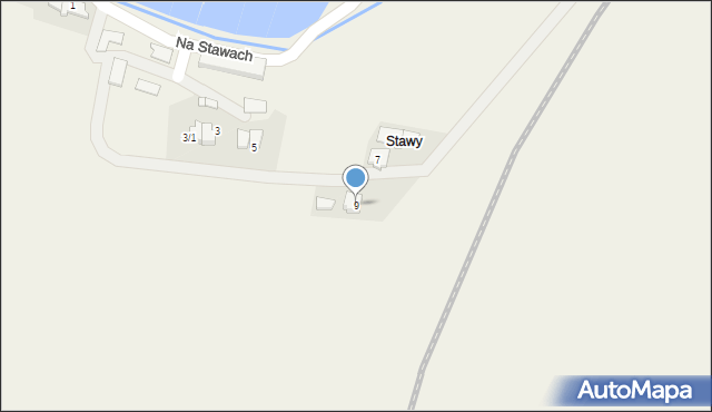 Spytkowice, Na Stawach, 9, mapa Spytkowice