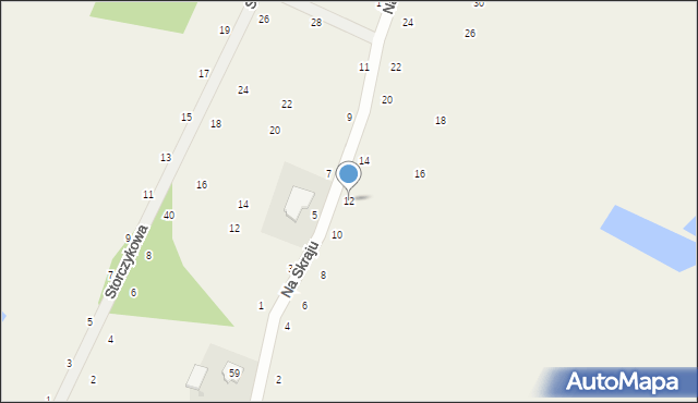 Stajenczynki, Na Skraju, 12, mapa Stajenczynki