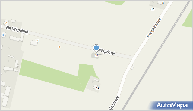 Stanisławowo, Na Wspólnej, 14, mapa Stanisławowo