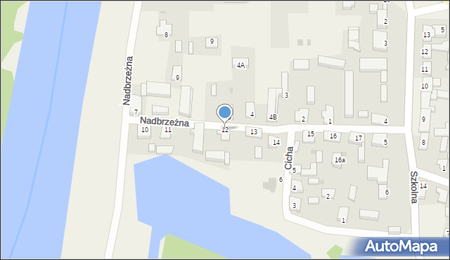 Stare Polichno, Nadbrzeżna, 12, mapa Stare Polichno