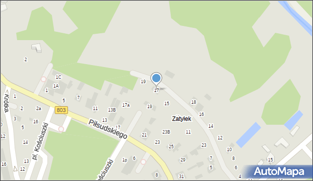 Stoczek Łukowski, Na Skarpie, 17, mapa Stoczek Łukowski