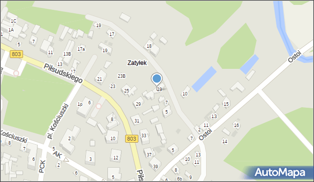 Stoczek Łukowski, Na Skarpie, 7a, mapa Stoczek Łukowski