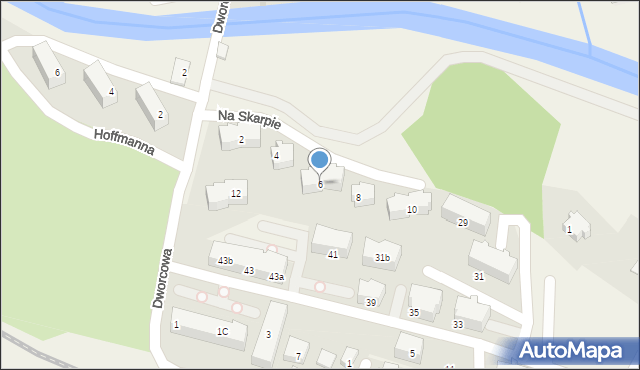 Straszyn, Na Skarpie, 6, mapa Straszyn