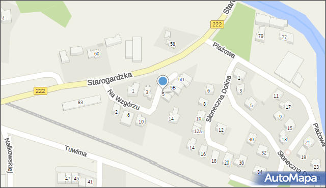 Straszyn, Na Wzgórzu, 5, mapa Straszyn