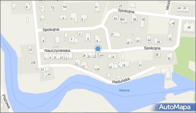 Straszyn, Nauczycielska, 24, mapa Straszyn