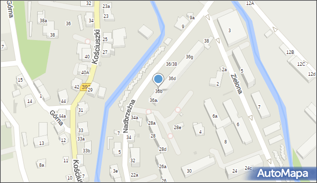 Stronie Śląskie, Nadbrzeżna, 36b, mapa Stronie Śląskie