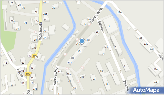 Stronie Śląskie, Nadbrzeżna, 36e, mapa Stronie Śląskie