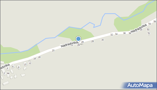 Sulejów, Nadradońka, 24, mapa Sulejów