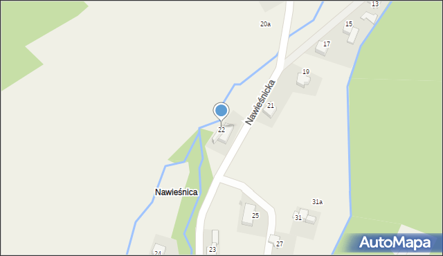 Sułkowice, Nawieśnicka, 22, mapa Sułkowice